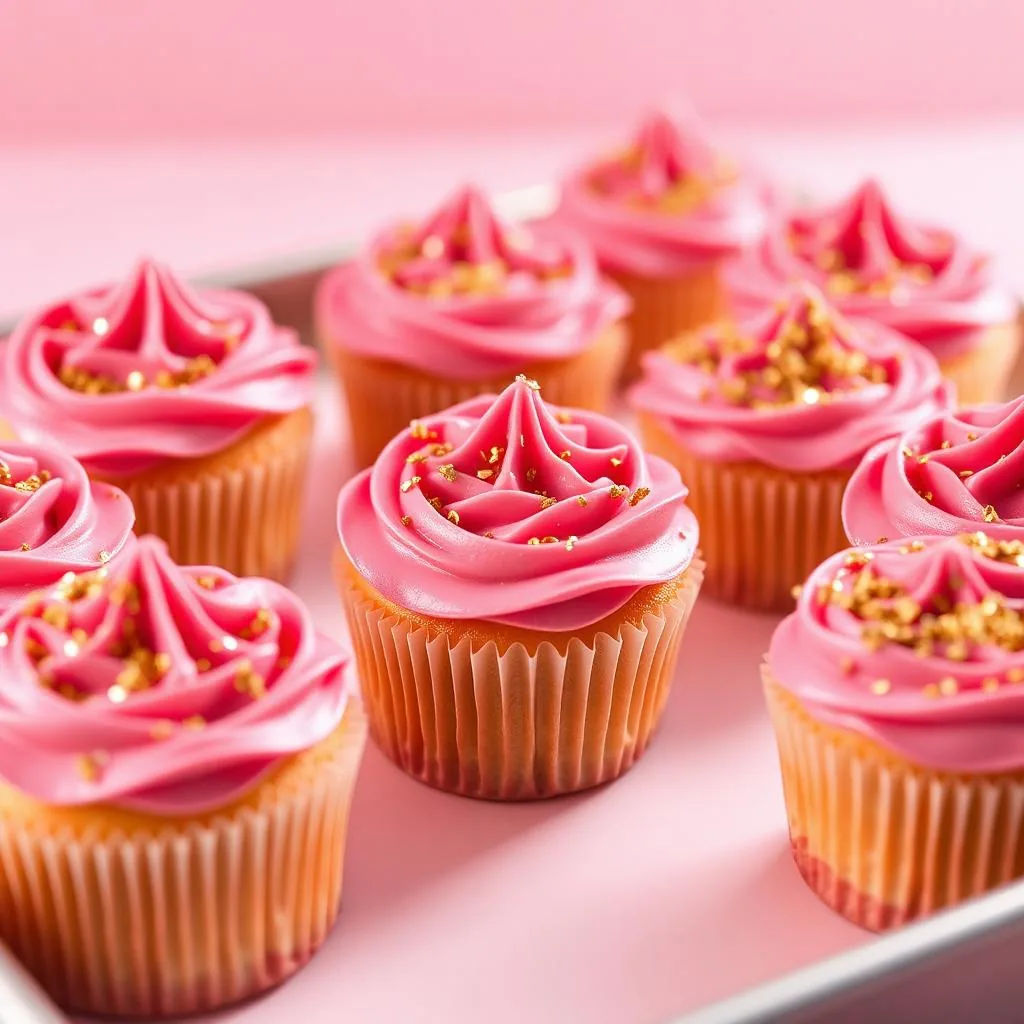 Pink & Gold Cupcake Box (6)