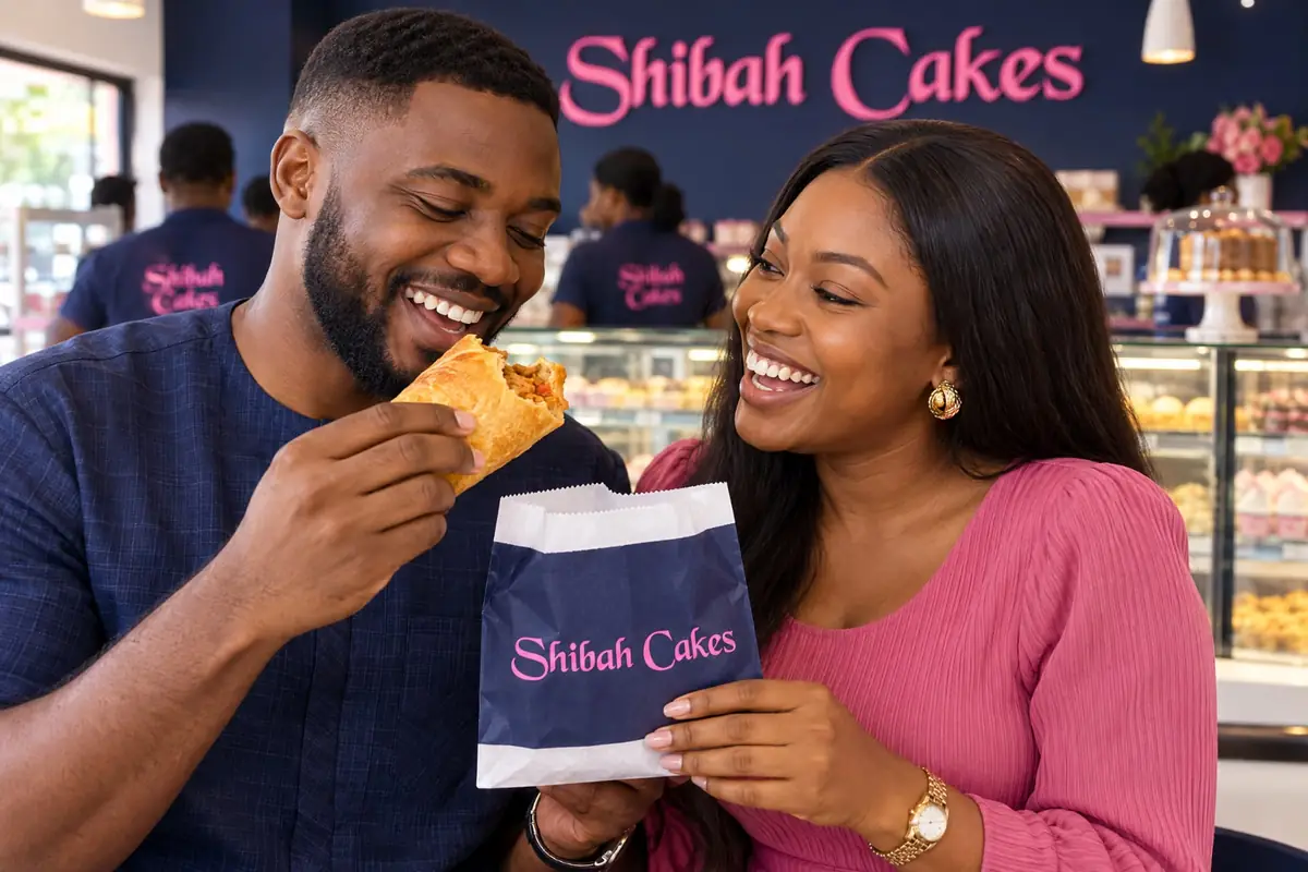 People enjoying Shibah Cakes treats